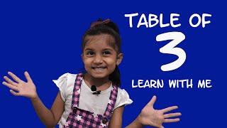 Table of Three | Learn with Aafreen