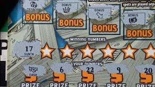 Nice mix of PA Lottery scratch offs  scratchcards  LIFE and CASHFALL save the session 
