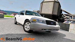 Driving Crown Vics Till Destruction! | BeamNG Drive Mods