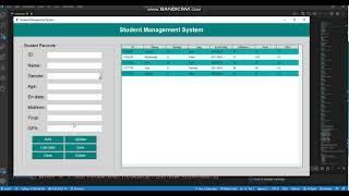 Student Management System using Python GUI (Tkinter)