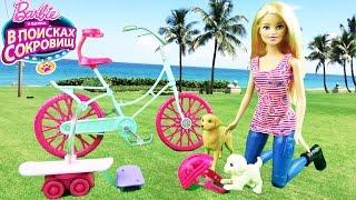 Барби кукла на велосипеде с собачкой, щенком Игровой набор  Barbie Spin 'N Ride Pups Doll  Dogs