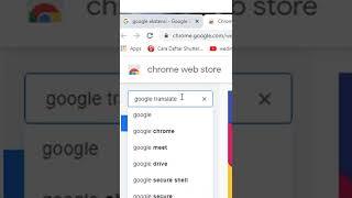 CARA MENDAPATKAN EXTENSIONS GOOGLE TRANSLATE