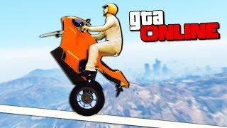 ВЕРХОМ НА МОТОЦИКЛЕ С ОДНИМ КОЛЕСОМ В МОТОПАРКУРЕ GTA 5 ONLINE ( ГТА 5 ОНЛАЙН )