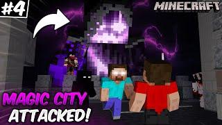 Entity X ATTACKS Magic City!! Herobrine Trapped? - Entity Wars Ep #4