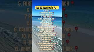 TOP 20 BEACHES IN FLORIDA️ #travel #vacation #beach