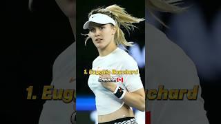 Top 10 Most Beautiful  Female Tennis Players #shorts