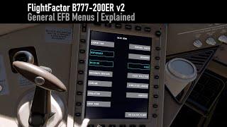 FlightFactor Boeing 777 v2 | Menu Overview | X-Plained