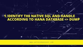 ABAP ON HANA Q & A | Migrating to HANA | Job Question