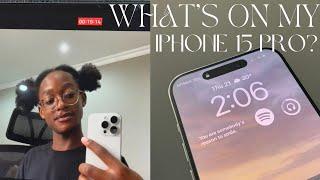 WHAT’S ON MY IPHONE 15 PRO?˚ · . | *IOS 18 + APP RECOMMENDATIONS