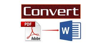 How To Convert PDF Files To Word Documents || How to Edit PDF File in MS Word