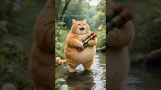 Today Steven and his friend got punished by the pig….. #stevenorangecat #cat #funny #catsofyoutube