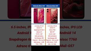 Motorola Moto G45 vs Motorola Moto G35 Comparison #shorts #short #motog45 #motog35