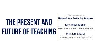 The Present and Future of Teaching - Webinar on the occasion of Teachers Day