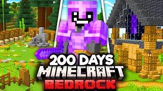 I Survived 200 Days in Minecraft Bedrock Edition! [FULL MOVIE]