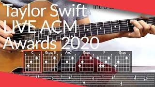 betty (Taylor Swift) Live Academy of Country Music Awards (ACM) Guitar Tutorial | Tab, Chords