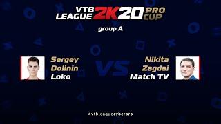 VTB League Pro Cup. Group 1. Sergei Dolinin - Nikita Zagdai