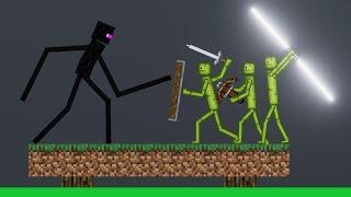 Melon Playground Vs Ultimate Minecraft Creatures: Acid Arena Showdown In People Playground