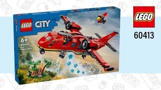 LEGO® City Fire Rescue Plane (60413)[478 pcs] Speed Build @TopBrickBuilderLite