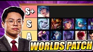 What champions are the most broken at worlds this year? Patch 14.18 tierlist