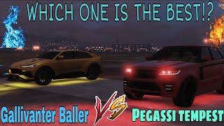 GTA 5 Online New CAR PEGASSI TOROS VS GALLIVANTER BALLER "DRAG RACE"