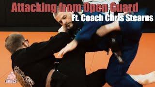 BJJ  Fundamentals | Attacking from open guard Ft. Coach Chris Stearns
