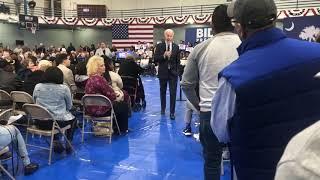 Joe Biden confronted by protesters in Greenwood