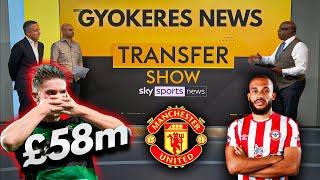 Gyokeres to Manchester United for £58m  Ruben Amorim wants him | Mbeumo Transfer Latest!