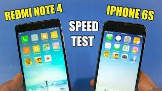 Redmi Note 4 vs iPhone 6S Speed Test Comparison | TechTag