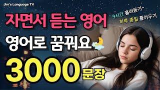 미국인이 가장 많이 쓰는 기초영어회화 3000문장 | 자면서 듣는 영어 | 틀어만 두세요~ 저절로 외워져요 | 9시간 흘려듣기