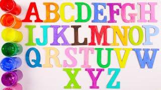 ABC Song!Learn Colors for Toddlers with Painting Alphabet A-Z! Fun Craft Activities For Kids