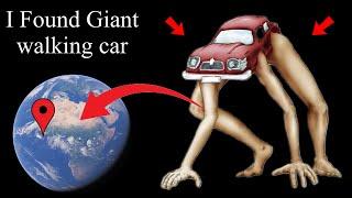 I Found Giant Proof walking car on Google Maps and Google Earth real life #map #earth #universala2z