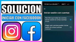Instagram no me deja entrar en mi cuenta con facebook