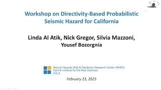 Directivity-Based Probabilistic Seismic Hazard Analysis in California Workshop -- 23 February 2023