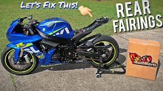 Rear Fairings Install! - Wrecked GSXR Rebuild Part 2