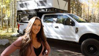 Do I Regret Buying a Pop Up Truck Camper to Live In Full Time? Fall Camping Van Life 4x4