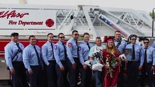 El Paso Fire Department crews attend graduation of late lieutenant's daughter