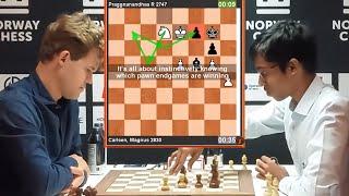  Carlsen's strategic brilliance!! Magnus Carlsen vs Praggnanandhaa. Norway Chess 2024