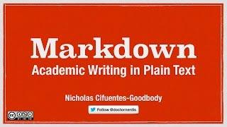 Academic Writing in Markdown