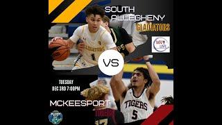 MVI Live | Mckeesport vs South Allegheny | Boys Basketball | 12/3/24