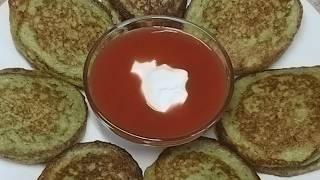 Очень вкусно и просто! Понравится всей семье! Кабачковые оладушки с начинкой!