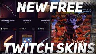 Rust All *NEW* Twitch Drop Skins In Game Feb 4 (12 FREE SKINS SHOWCASE)