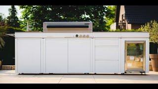 Bogason Quasar Outdoor Kitchen & Electric Teppanyaki Grill! Beautiful White Color