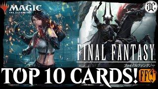 THE BEST FINAL FANTASY MTG CARDS! TOP 10 New Magic The Gathering Final Fantasy Black Council Ep. 68