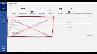How to delete or remove recent document list in Microsoft Word or Excel