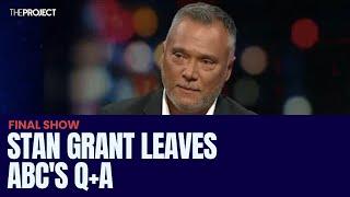 Stan Grant Presents His Last Q+A On The ABC