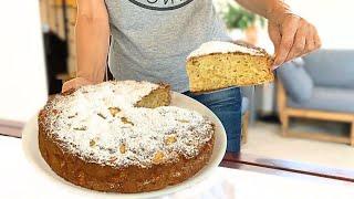 EASY APPLE CAKE in 10 minutes! So good!