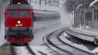 [РЖД] «Невский Экспресс» и «Сапсан» поднимают снежное облако