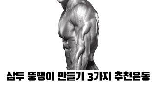 [추천루틴] 시간없을때 추천 드리는 삼두 운동 3가지