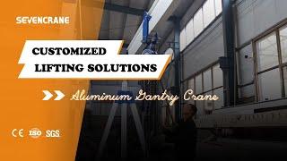 Precision and Portability: Aluminum Gantry Crane in Action! - SEVENCRANE #youtube #youtubevideo