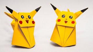 Оригами Покемон  Пикачу | Origami Pikachu Pokemon | Paper Folding | Papier Falten | Paper Craft